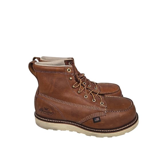Thorogood Men's 804-4200 American Heritage 6" Safety Moc Toe Wedge Boot 11.5 EE - Picture 2 of 7